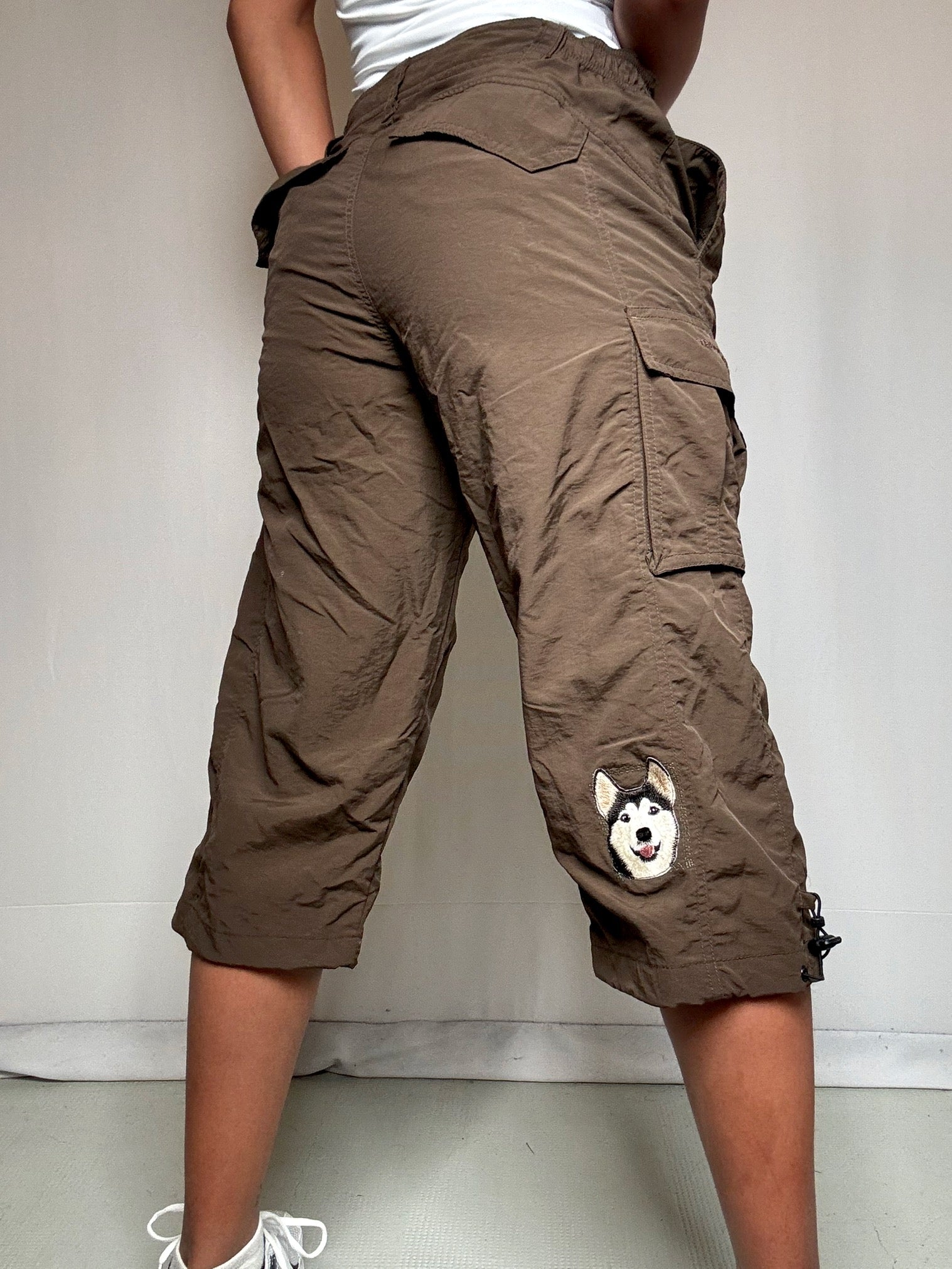 Bermuda sportif brun M vintage