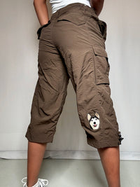 Bermuda sportif brun M vintage