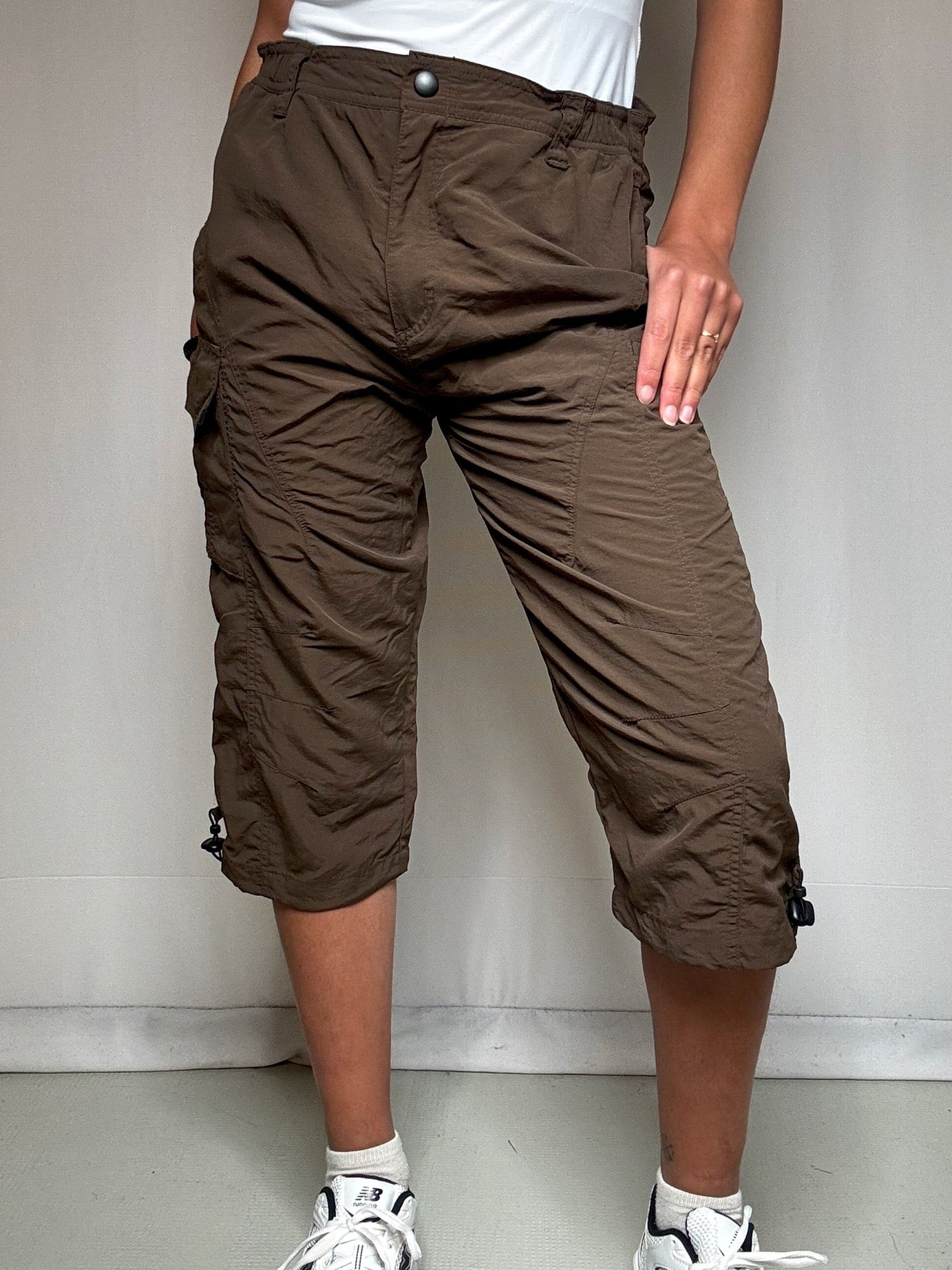 Bermuda sportif brun M vintage