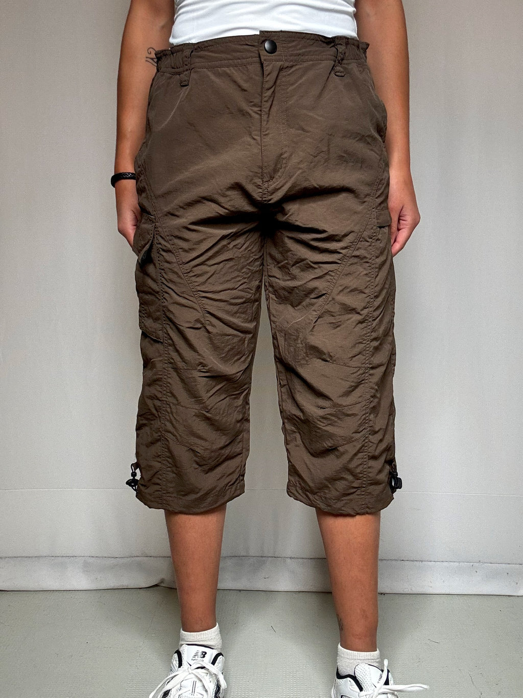 Bermuda sportif brun M vintage