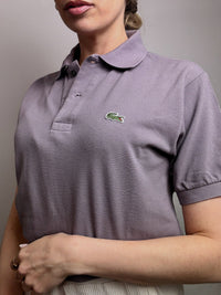 LACOSTE S Vintage lila Kurzarm-Poloshirt