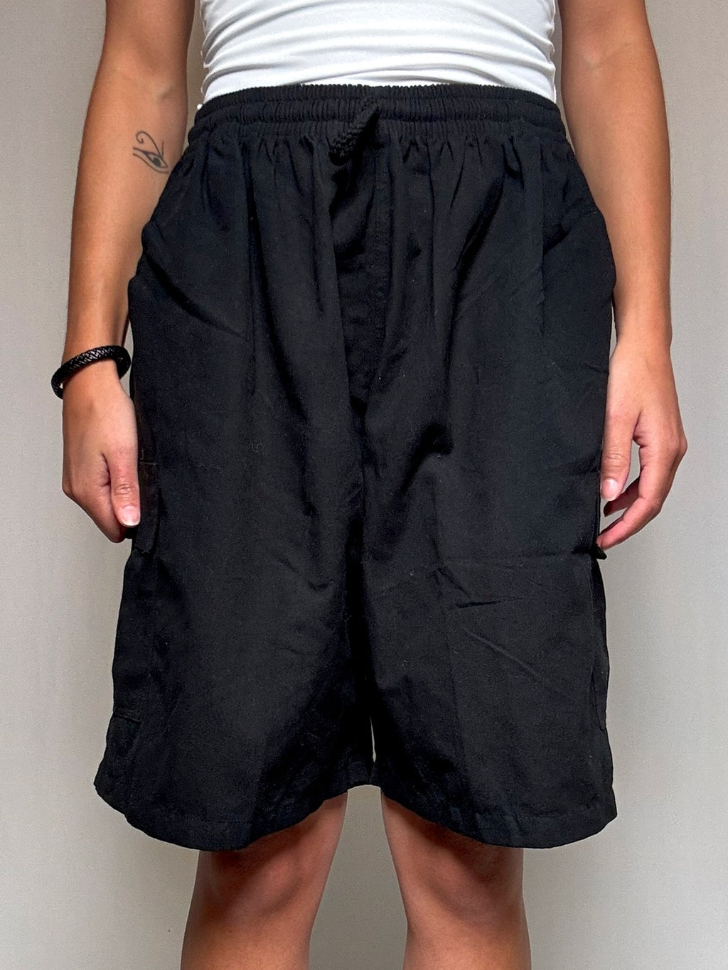 Short sportif noir cargo L/XL vintage