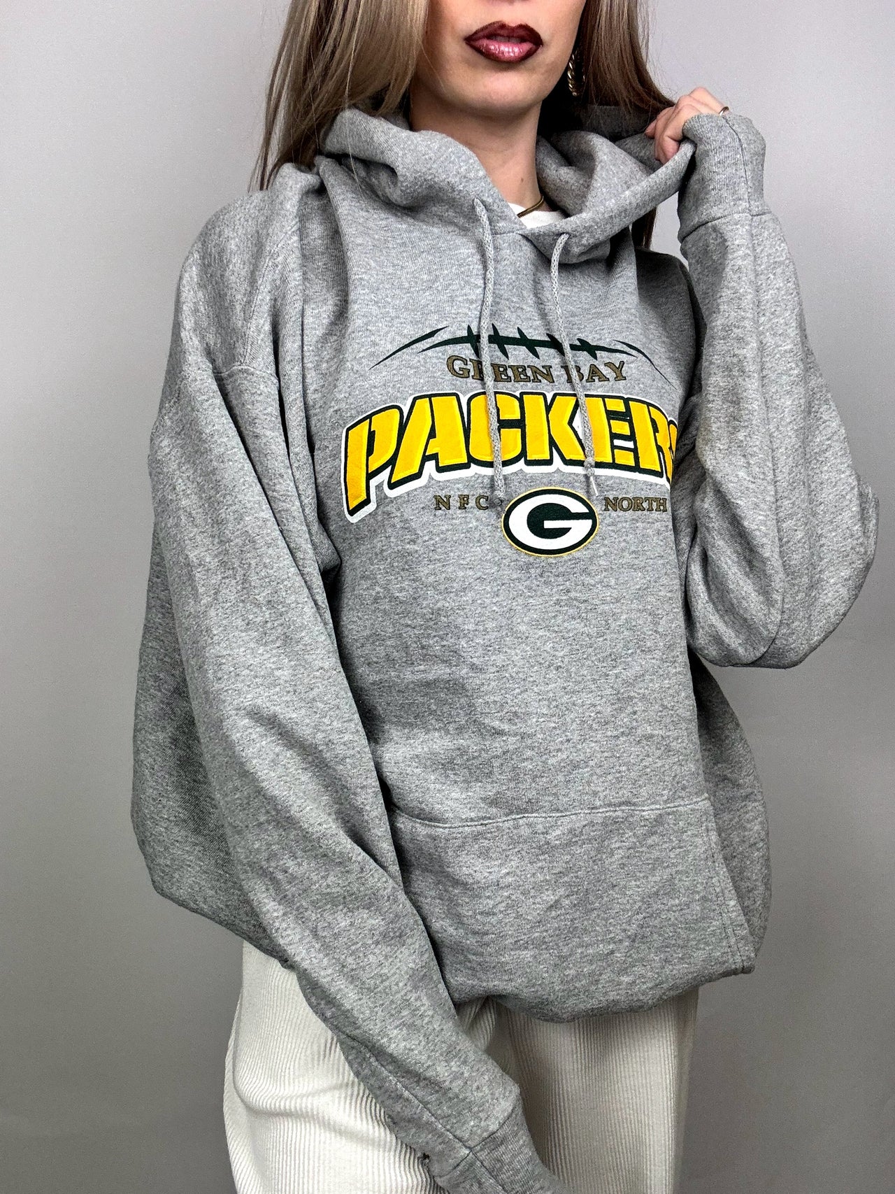 Sweat à capuche gris NFL XL vintage