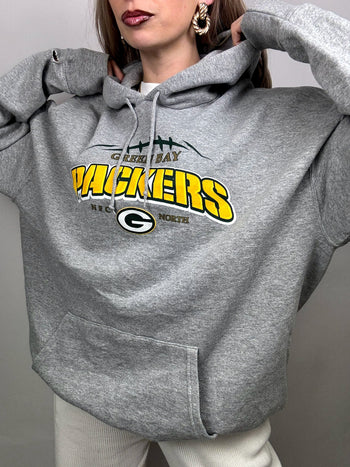 Sweat à capuche gris NFL XL vintage