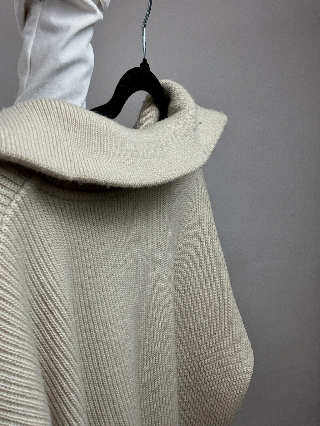 LACOSTE XXL Vintage Beige dicker Rollkragenpullover