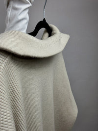 LACOSTE XXL Vintage Beige dicker Rollkragenpullover