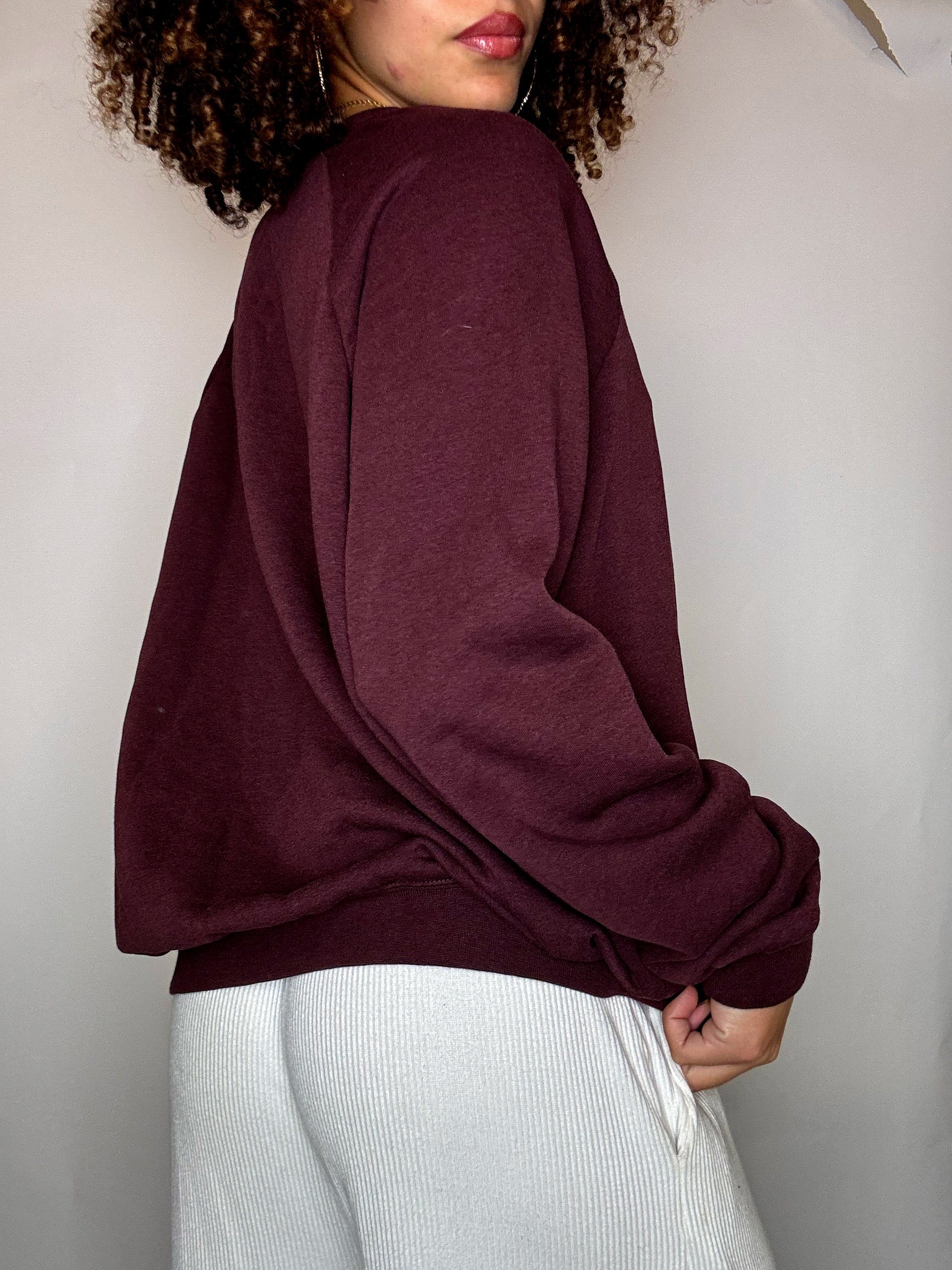 NIKE vintage burgundy crew neck sweatshirt XL