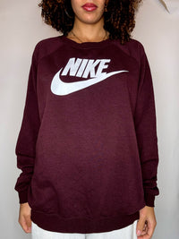 NIKE vintage burgundy crew neck sweatshirt XL