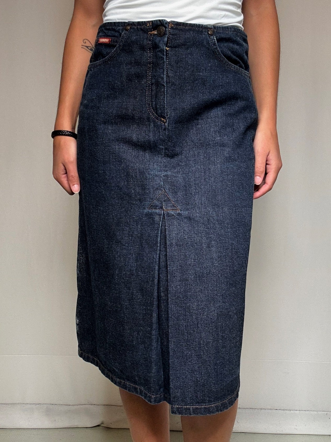 Jupe midi en jean Carrera M vintage