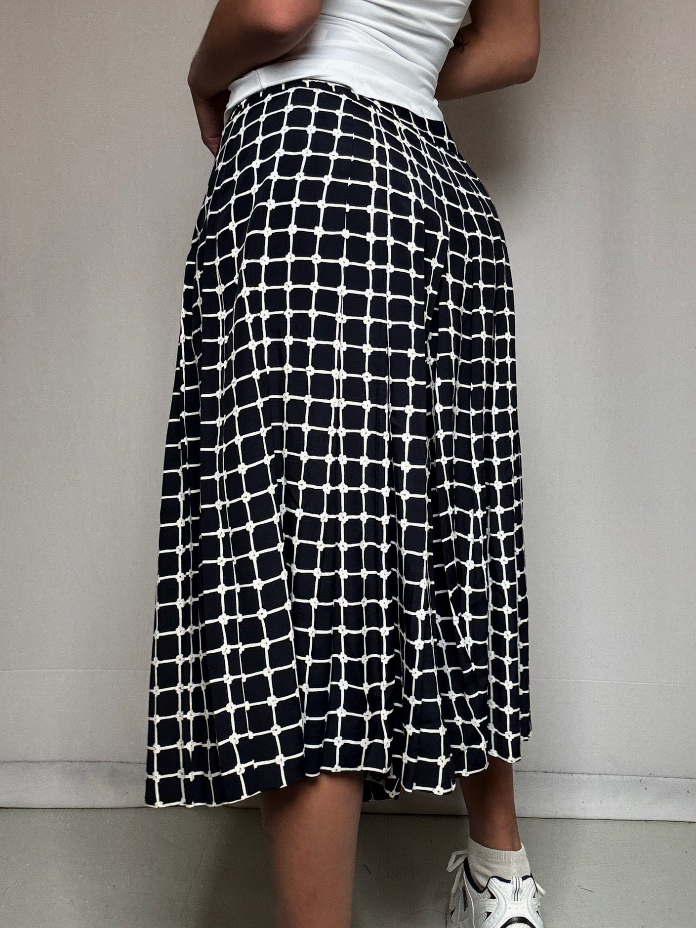 Bermuda en soie imprimé L vintage