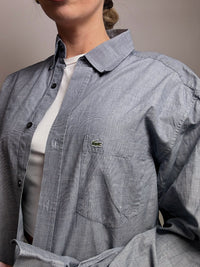 LACOSTE L/XL vintage denim blue shirt 