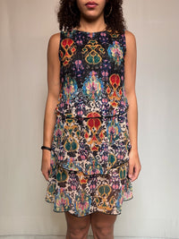 Robe courte à étages imprimée Desigual S vintage