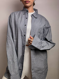 LACOSTE L/XL vintage denim blue shirt 