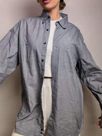 LACOSTE L/XL vintage denim blue shirt 