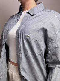 LACOSTE L/XL vintage denim blue shirt 