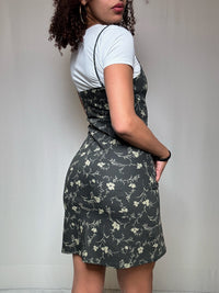 Robe à bretelles kaki S vintage