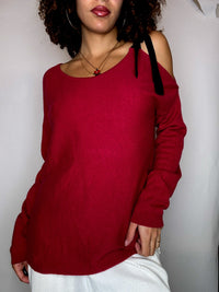 Pull rouge en cashmere COMPTOIR DES COTONNIERS L vintage