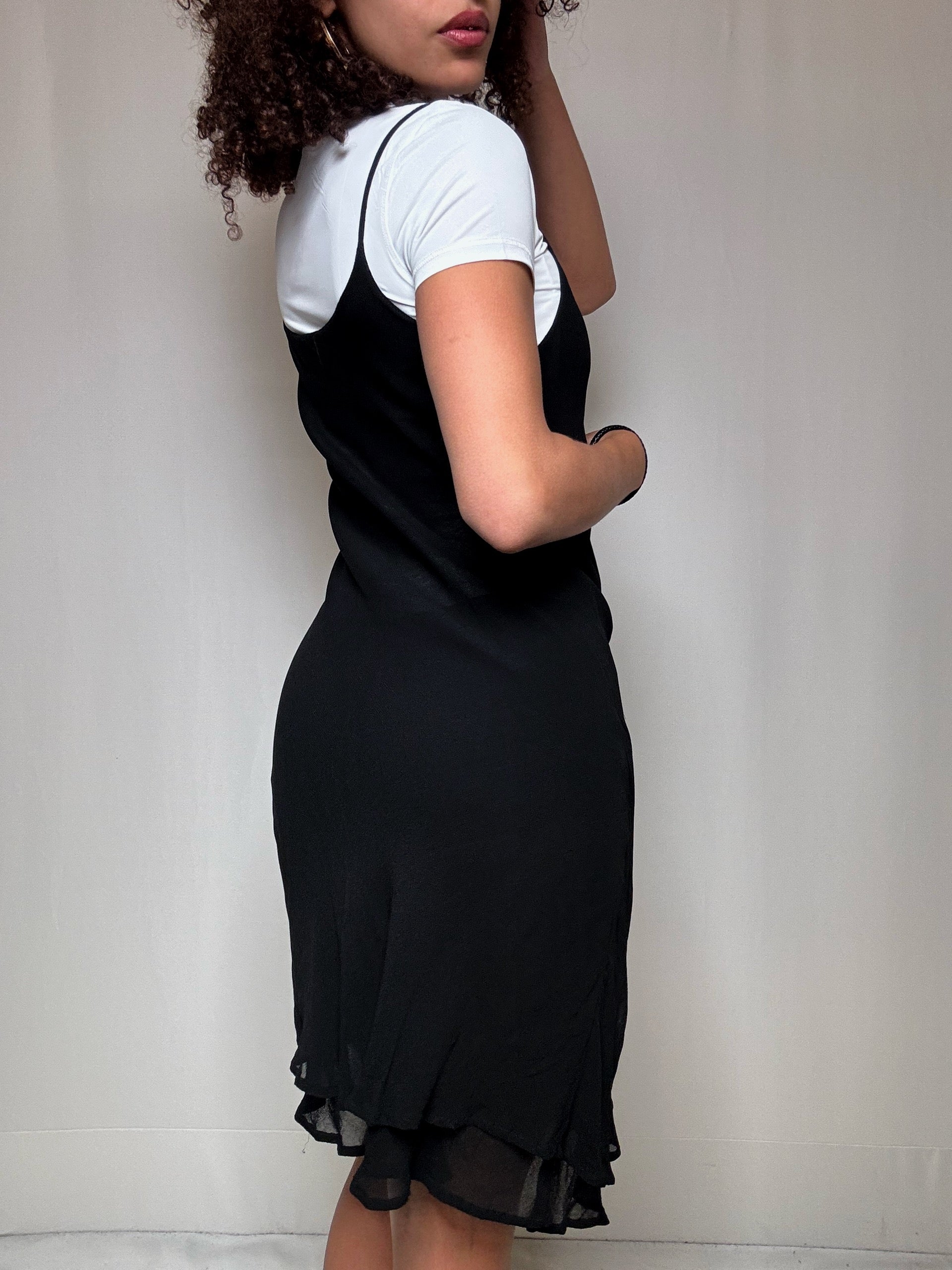 Robe noire à bretelles M vintage