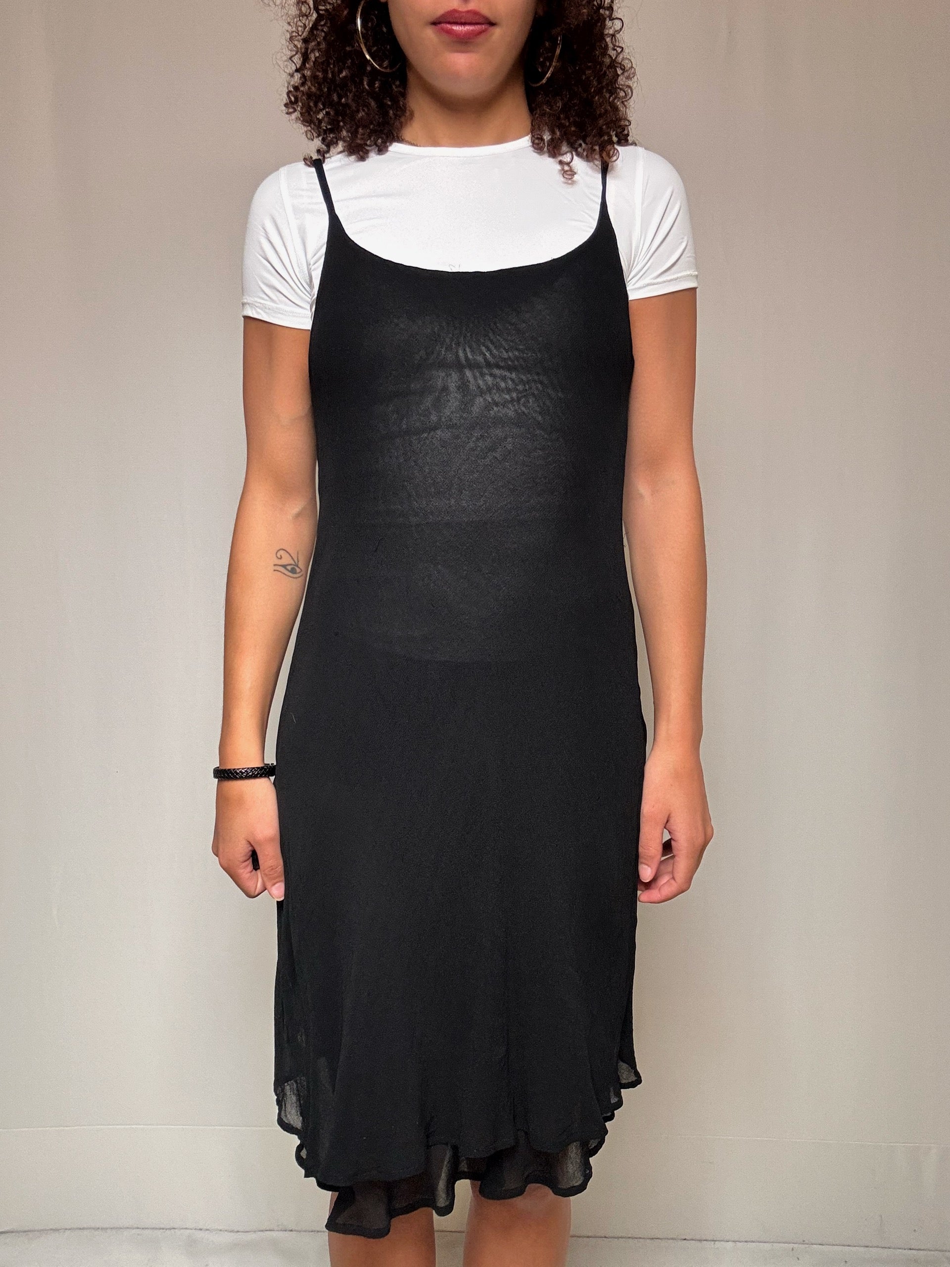 Robe noire à bretelles M vintage