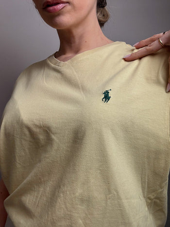 Tee shirt jaune RALPH LAUREN M vintage