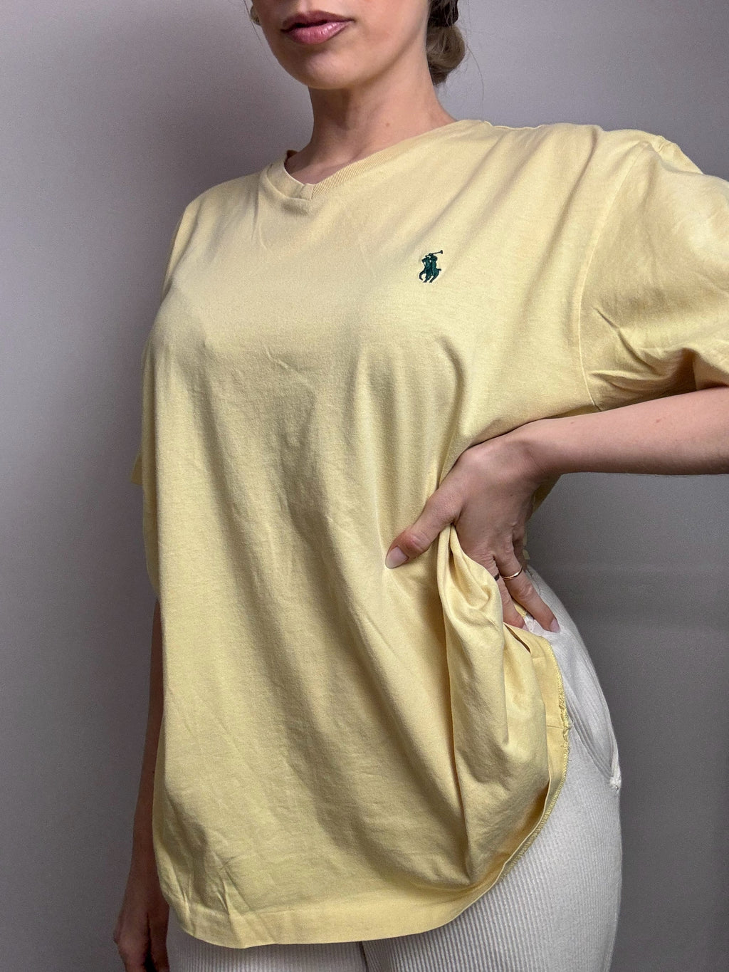 Vintage RALPH LAUREN M yellow t-shirt
