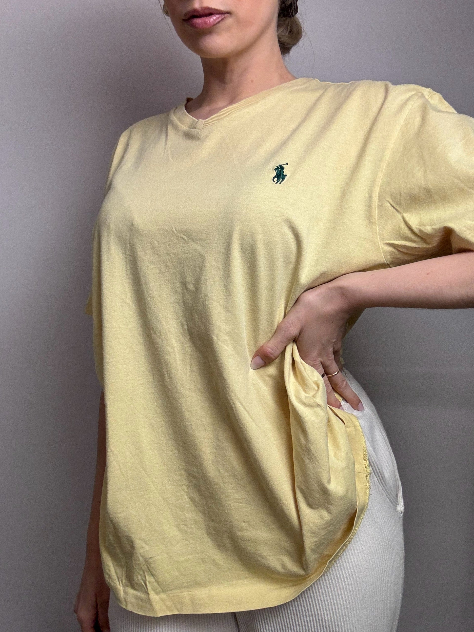 Vintage RALPH LAUREN M yellow t-shirt