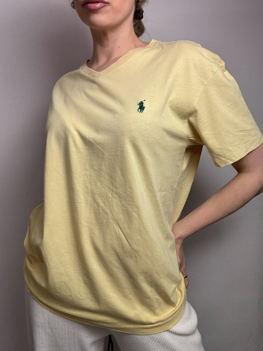 Vintage RALPH LAUREN M yellow t-shirt