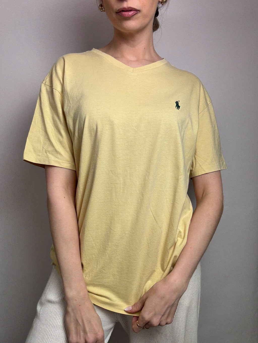 Vintage RALPH LAUREN M yellow t-shirt