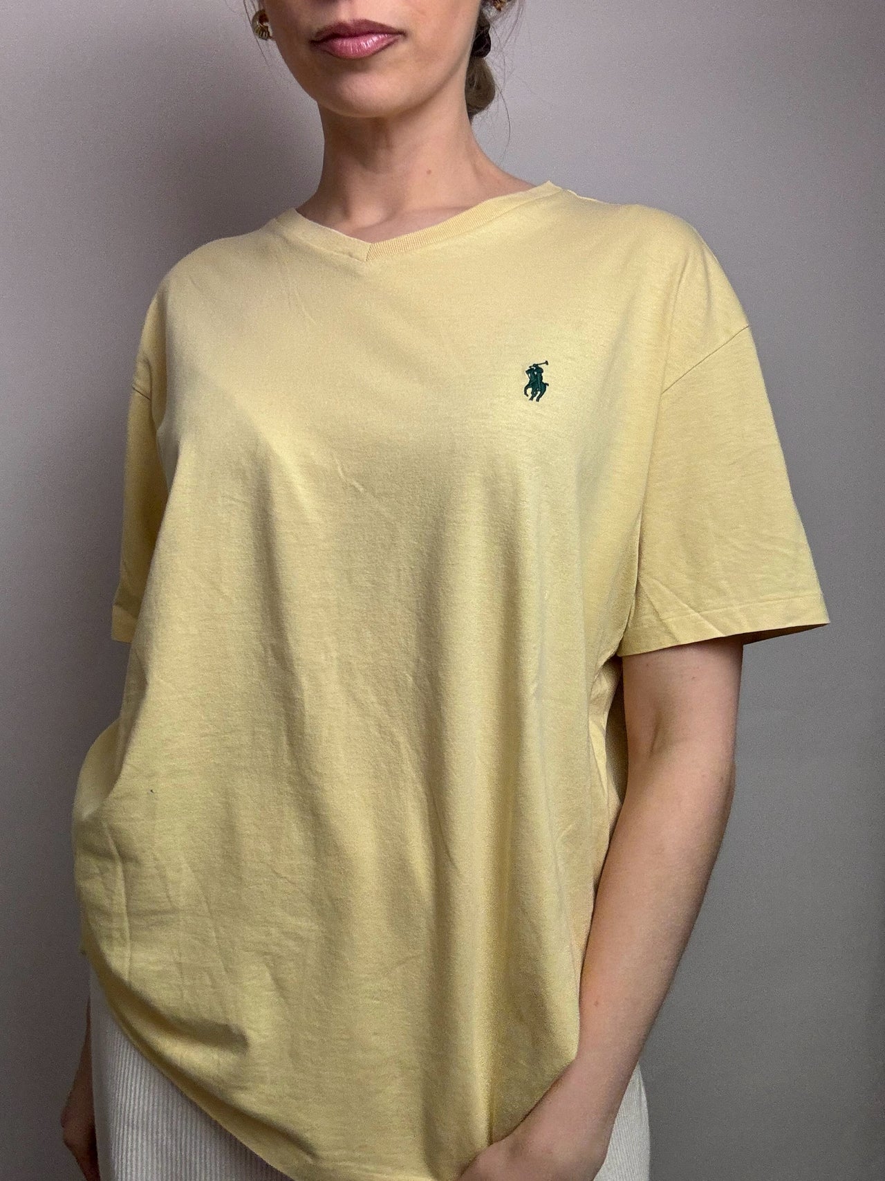 Tee shirt rouge jaune RALPH LAUREN M vintage