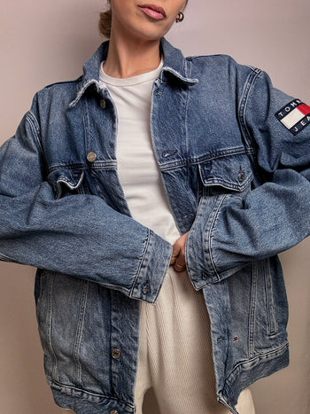 Veste en denim TOMMY HILFIGER XL vintage