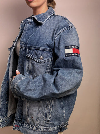 Veste en denim TOMMY HILFIGER XL vintage