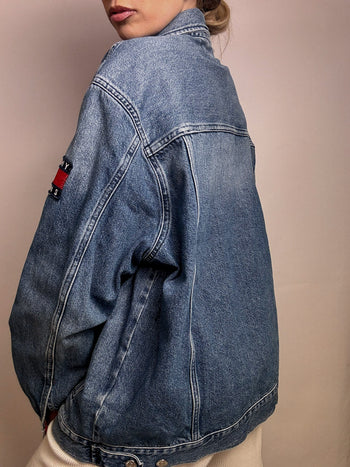 Veste en denim TOMMY HILFIGER XL vintage