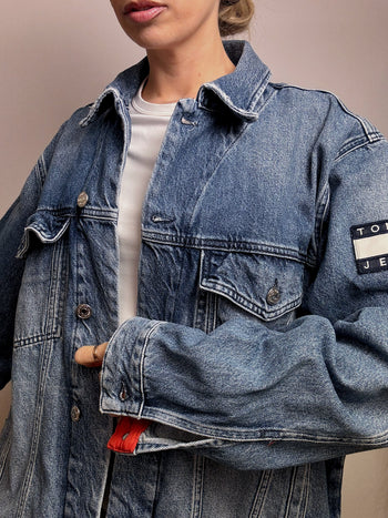 Veste en denim TOMMY HILFIGER XL vintage