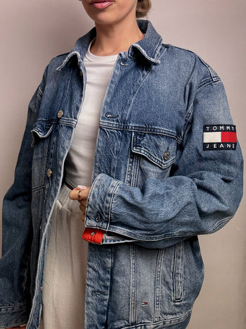 Veste en denim TOMMY HILFIGER XL vintage