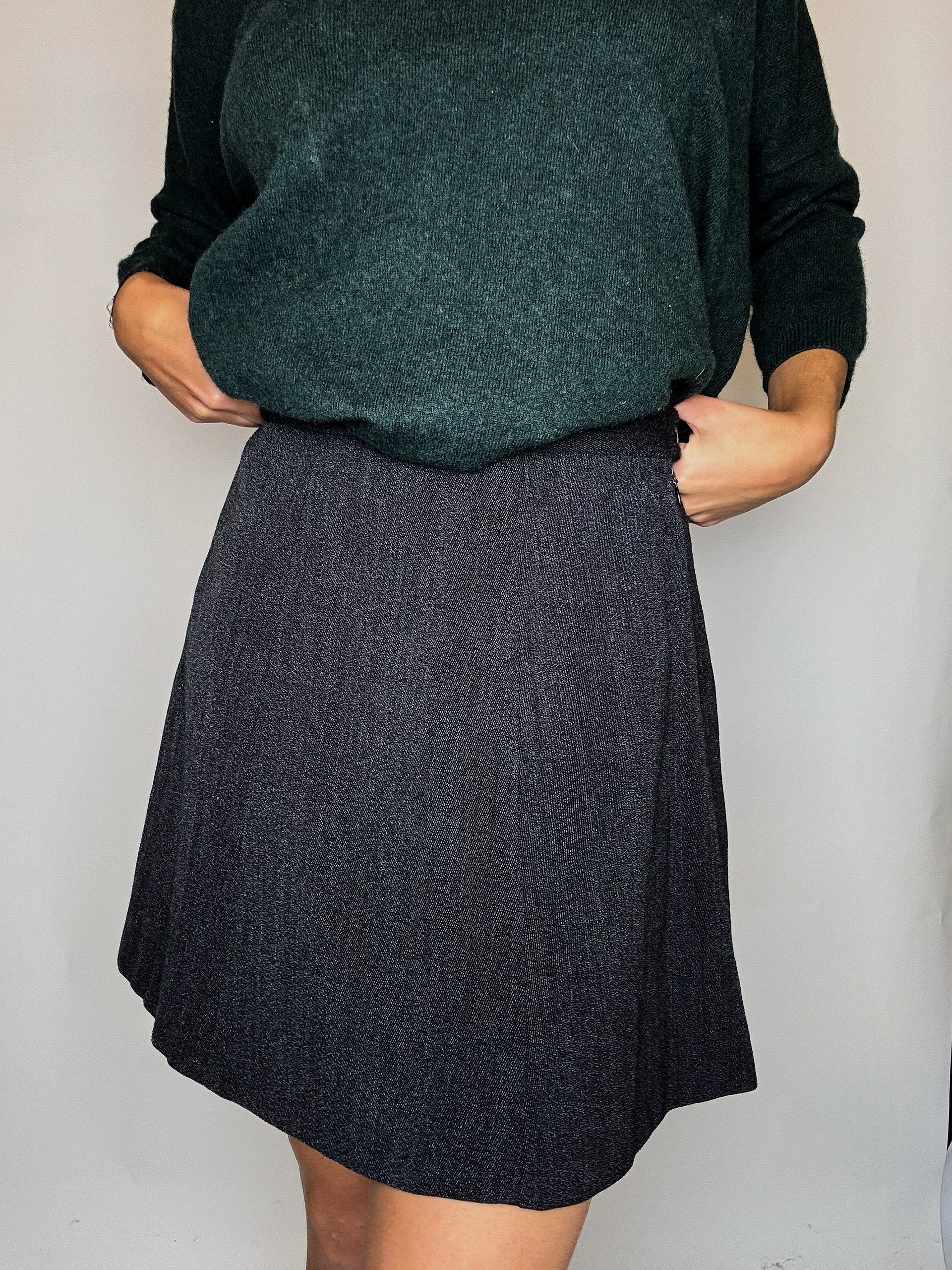 Jupe droite gris M vintage