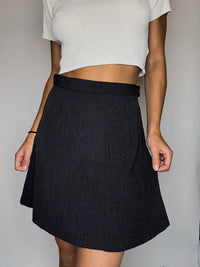 Jupe droite gris M vintage
