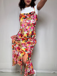 Vintage long floral dress size S