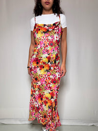 Vintage long floral dress size S