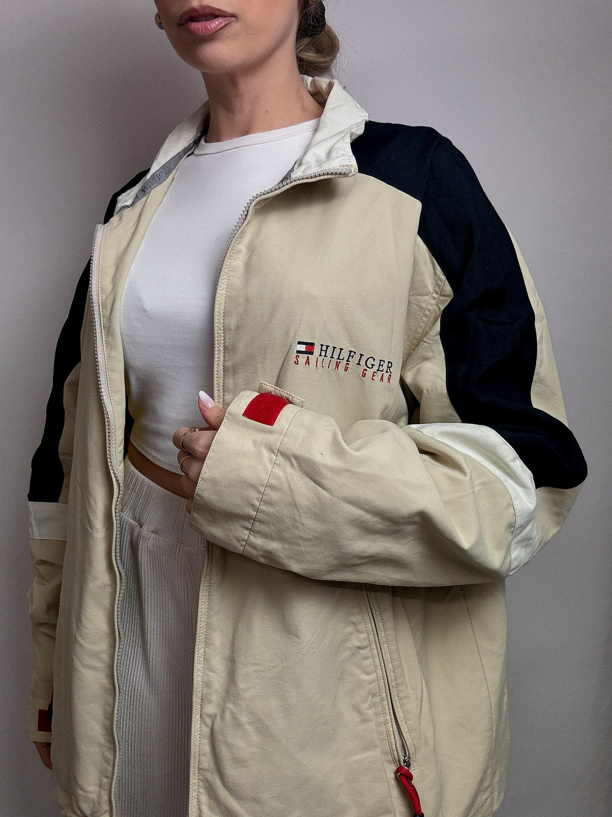 Vintage Wampum leichte Jeansjacke 