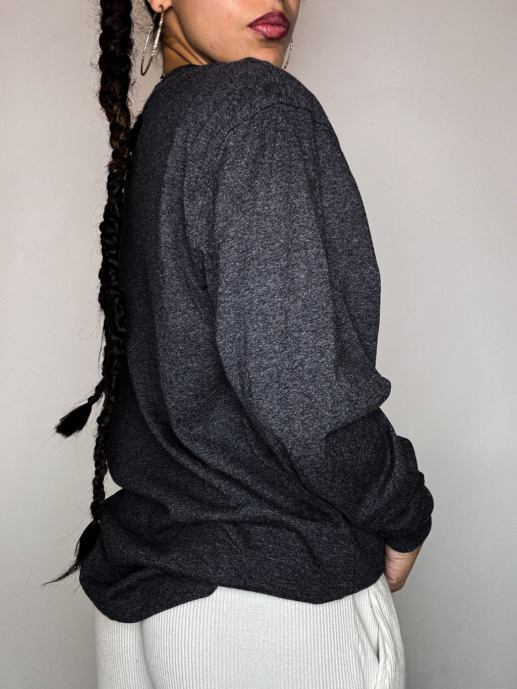 CARHARTT grey long-sleeve T-shirt S vintage