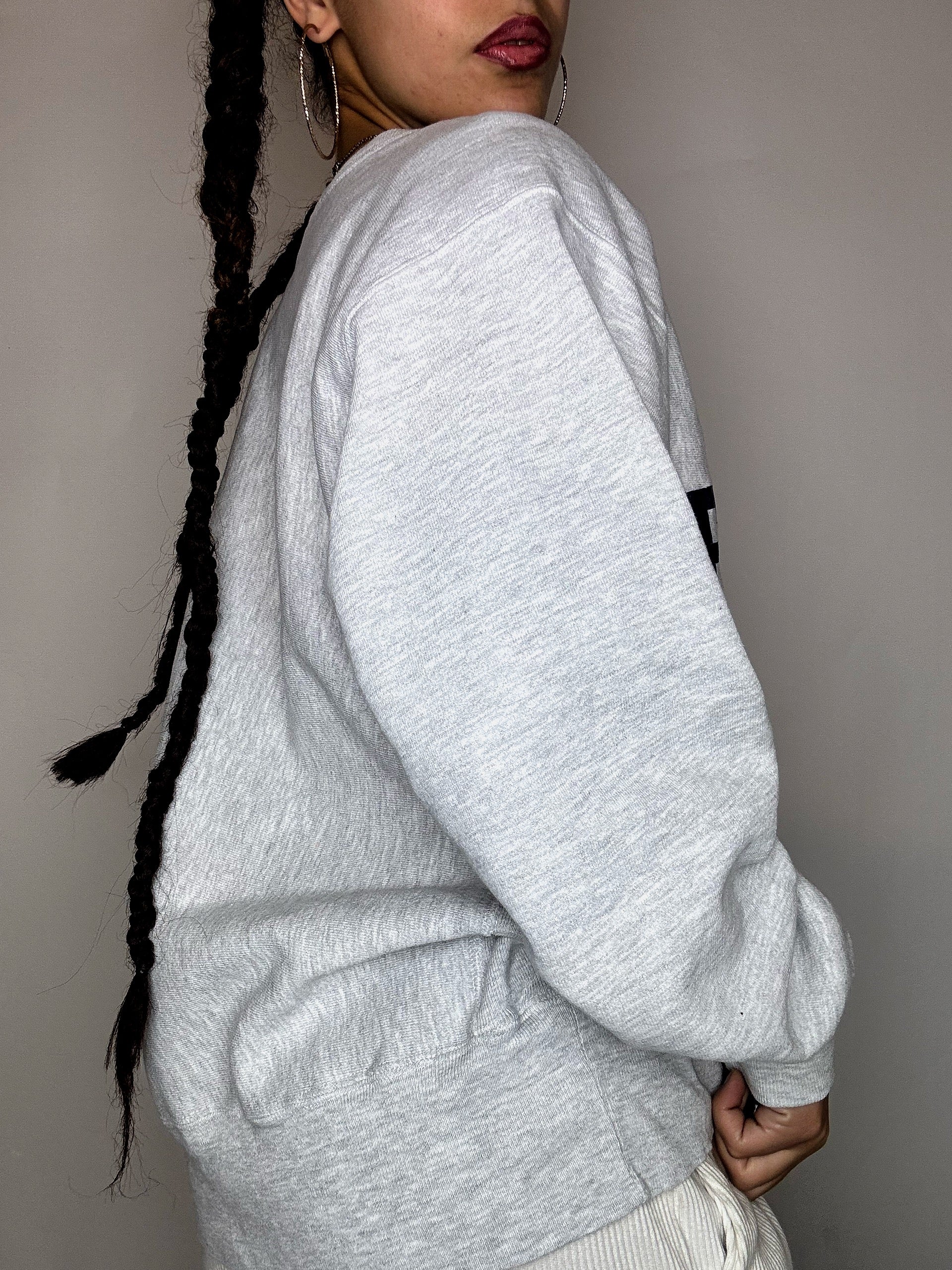 Sweat crew neck gris CHAMPION L vintage