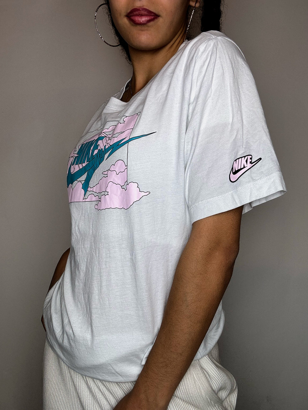 Tee shirt blanc NIKE M vintage