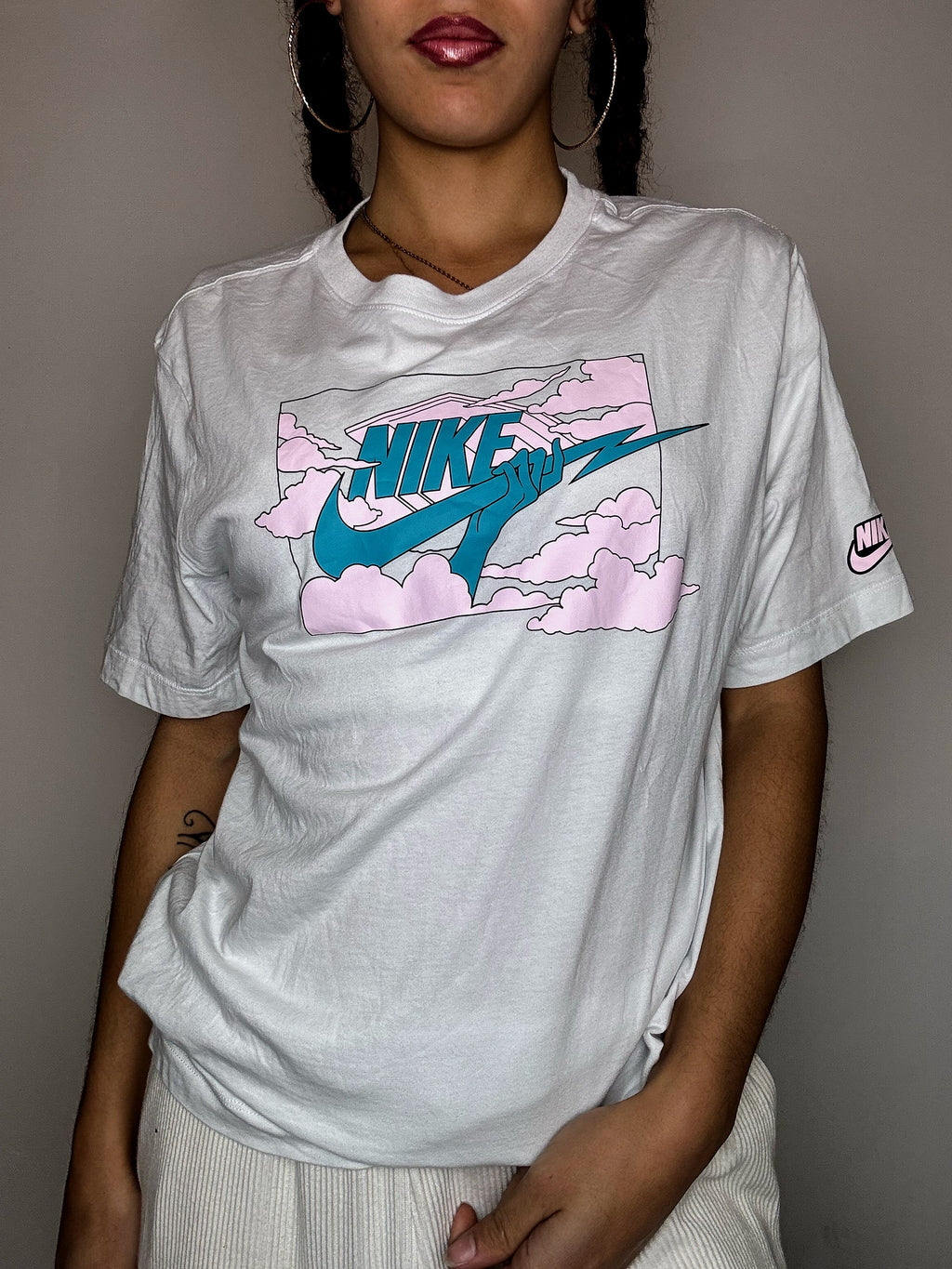Tee shirt blanc NIKE M vintage