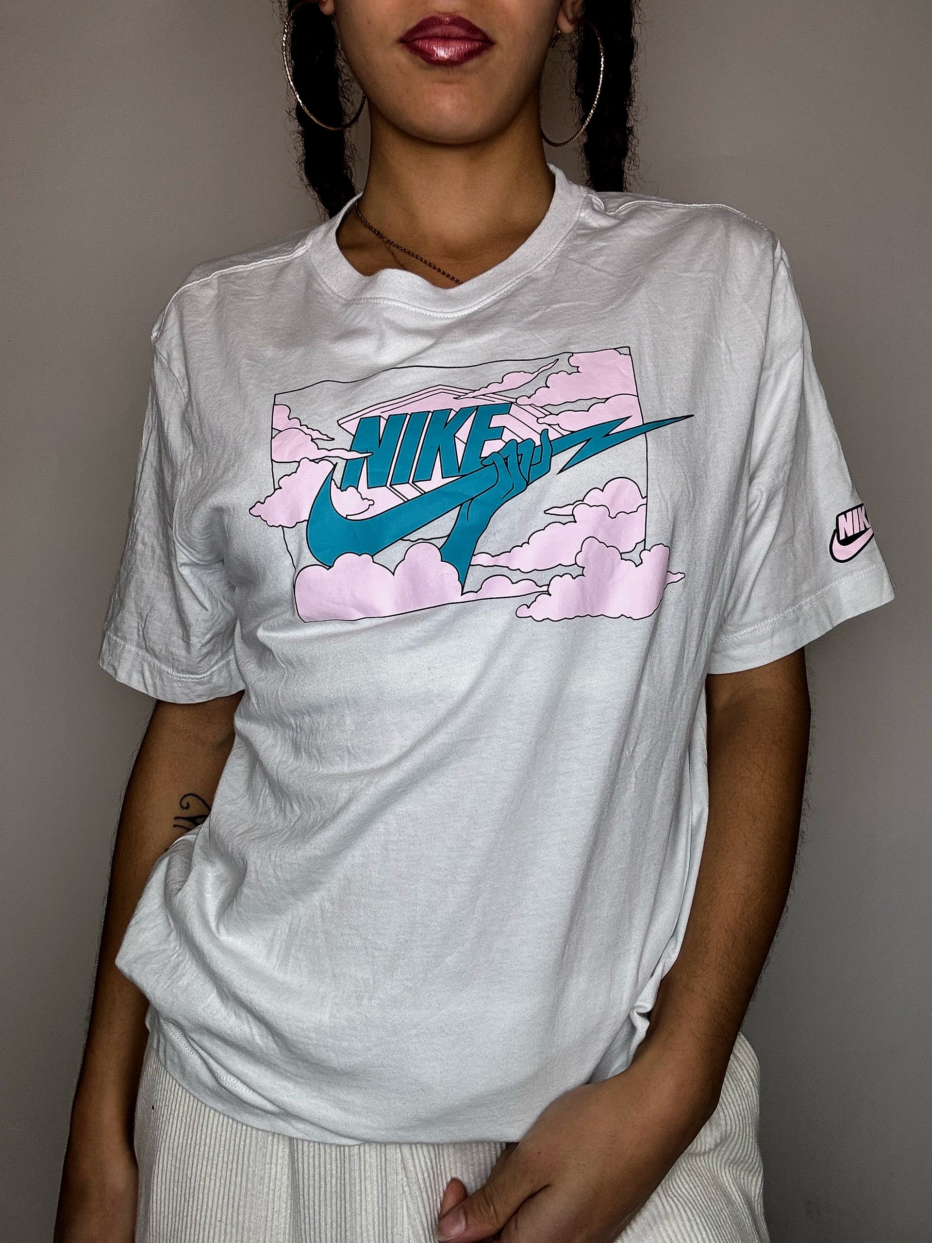 Tee shirt blanc NIKE M vintage