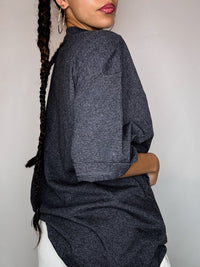 CARHARTT L vintage grey button-up t-shirt