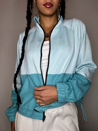 Jacket ADIDAS turquoise bimatière ADIDAS S vintage