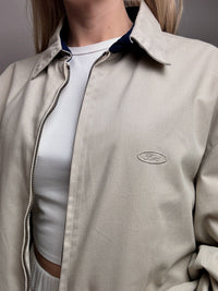 Vintage beige amerikanische Bomberjacke L