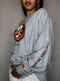 Long-sleeved gray REEBOK XL vintage T-shirt