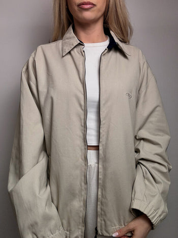 Vintage beige amerikanische Bomberjacke L