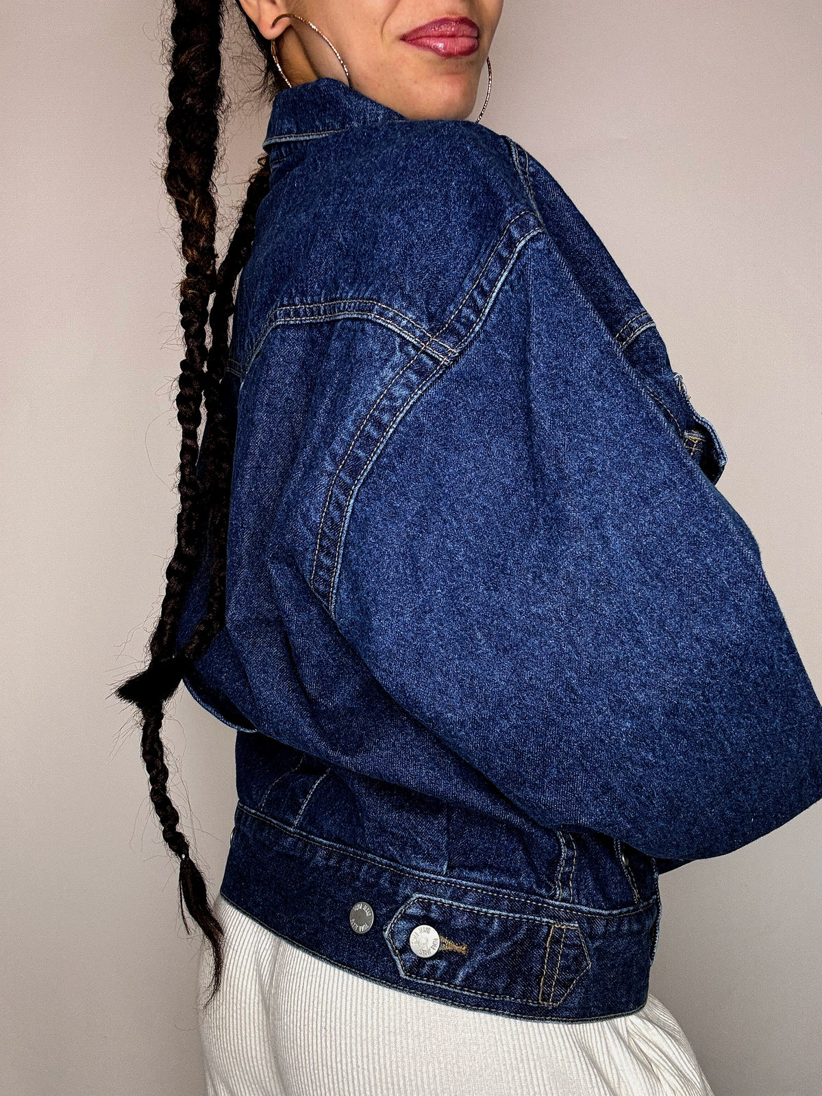 Veste en denim foncée PUMA M/L vintage